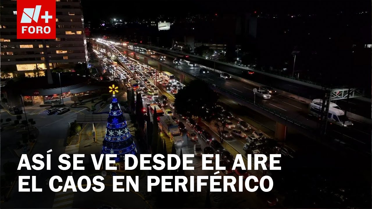 Desde el aire: así se observa el caos vial por cierres en Periférico Norte - Las Noticias