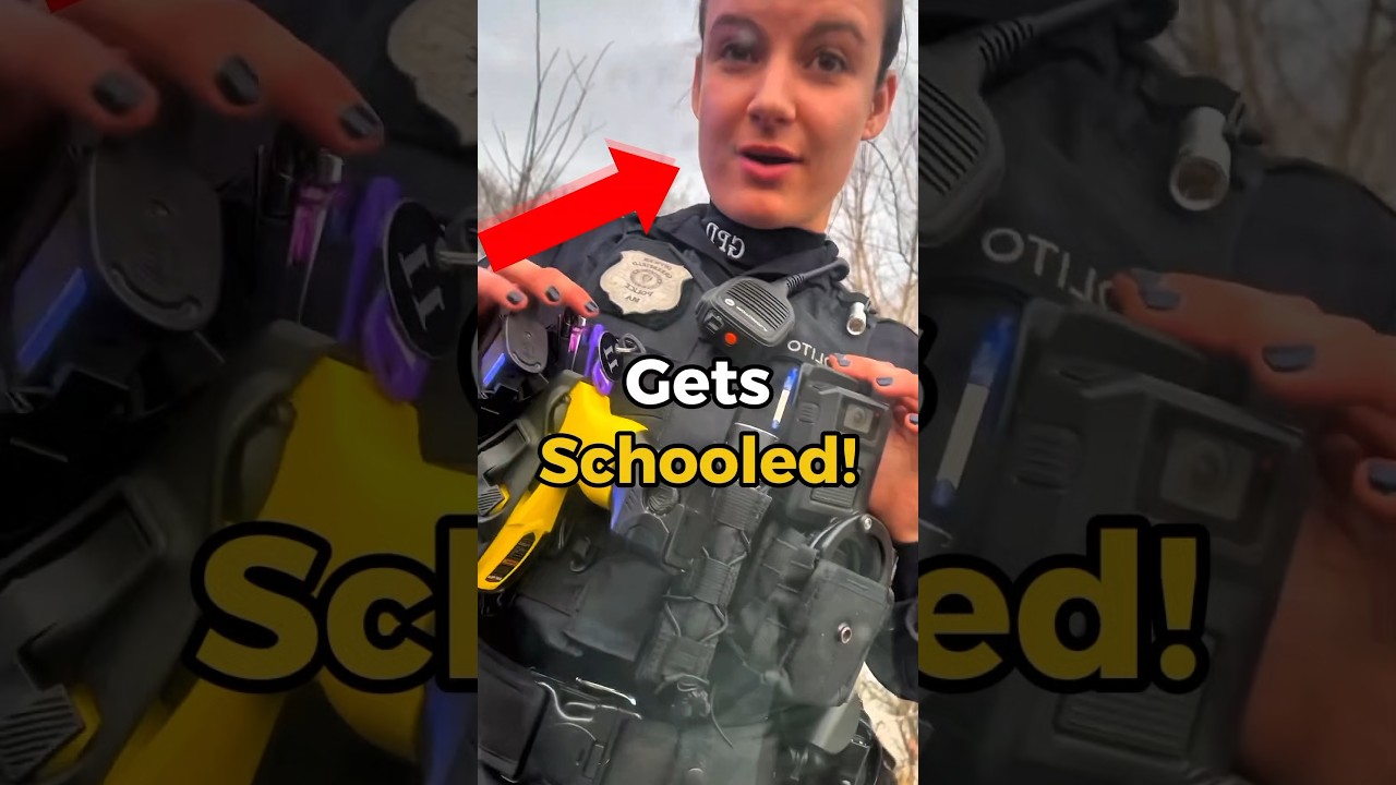 Женщина-полицейский получила урок после этого 😱🤯