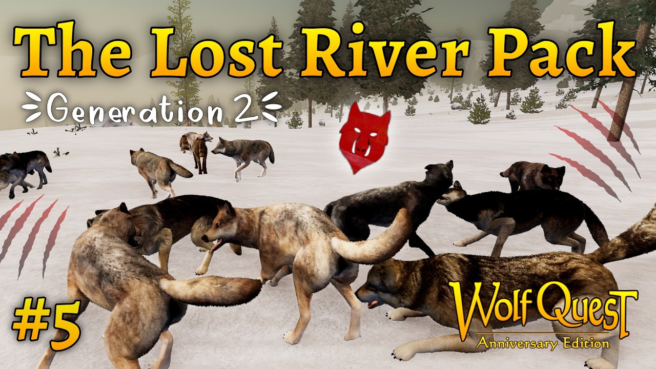 The Biggest Wolf Fights in Lost River! 🐺 Sable & The Lost River Pack: Gen 2 – WolfQuest Saga #5