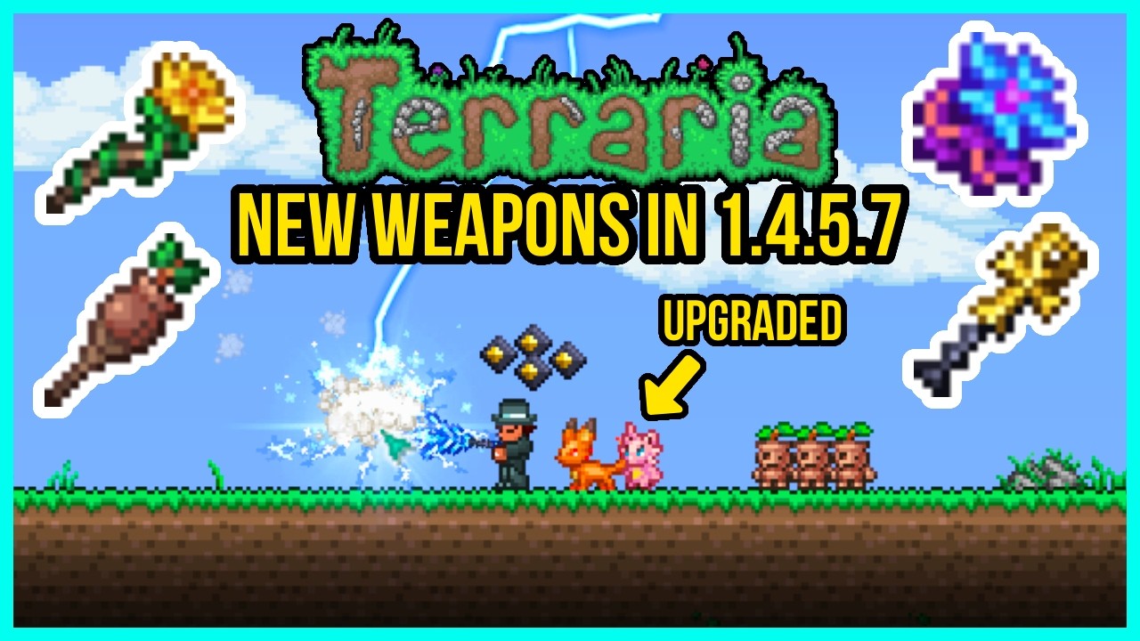 Terraria 1.4.5.7 - How To Get ALL NEW WEAPONS