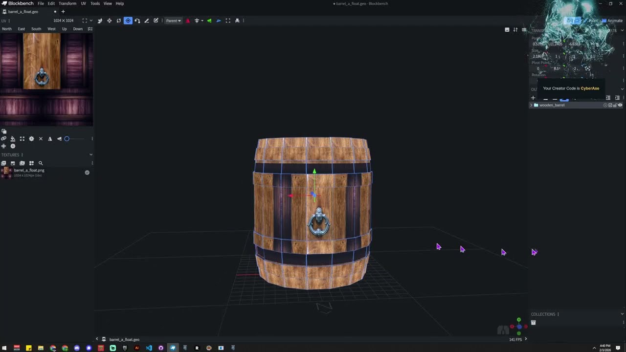 Модели Hytale конвертируются в Blockbench, исправлены проблемы с текстурами 64x.