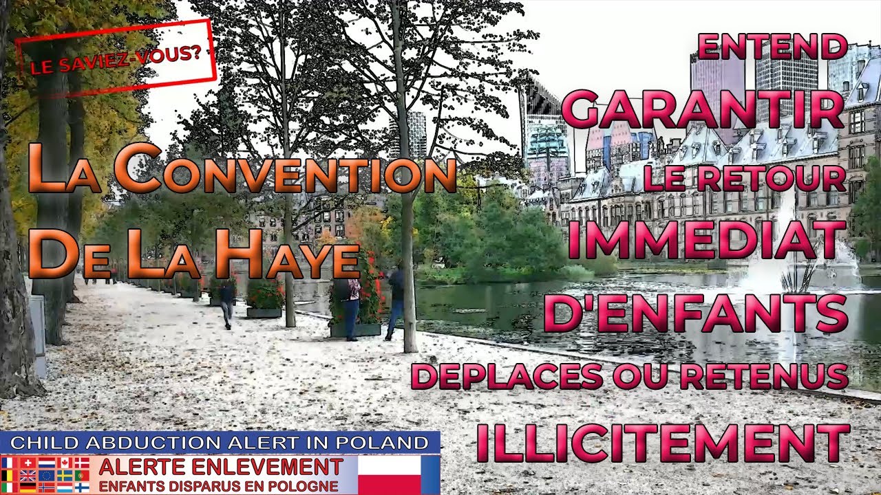 LE SAVIEZ-VOUS ? LA CONVENTION DE LA HAYE ENTEND GARANTIR LE RETOUR IMMEDIAT D'ENFANTS