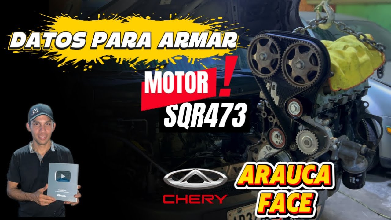DATOS PARA ARMAR MOTOR DEL CHERY ARAUCA, FACE 1.3 | MOTOR SQR473 
