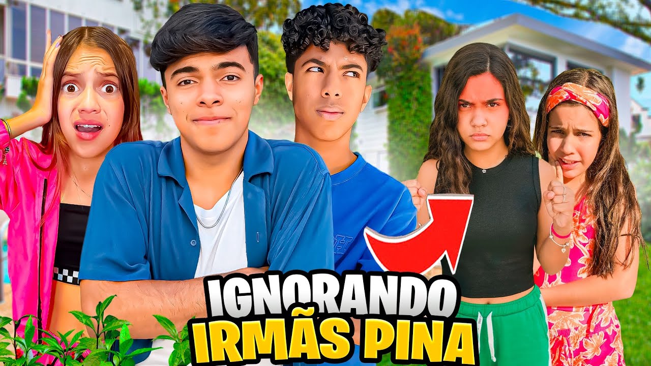 ESTEVÃO IGNOROU AS IRMÃS PINA POR 24H *a trolagem deu muito ruim!!