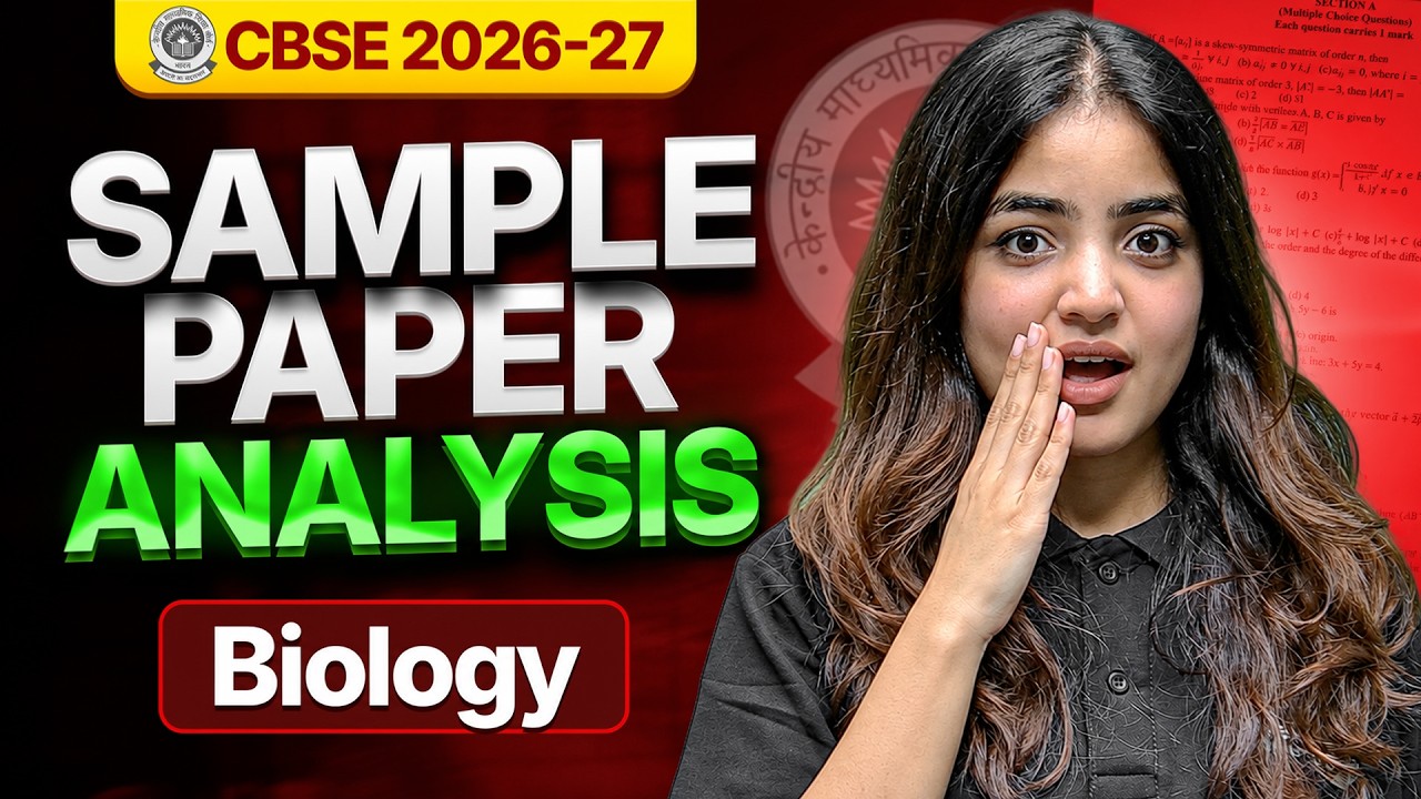 CBSE CLASS 12th BIOLOGY SAMPLE PAPER ANALYSIS 🔥 | CBSE BOARD EXAM 2026-27