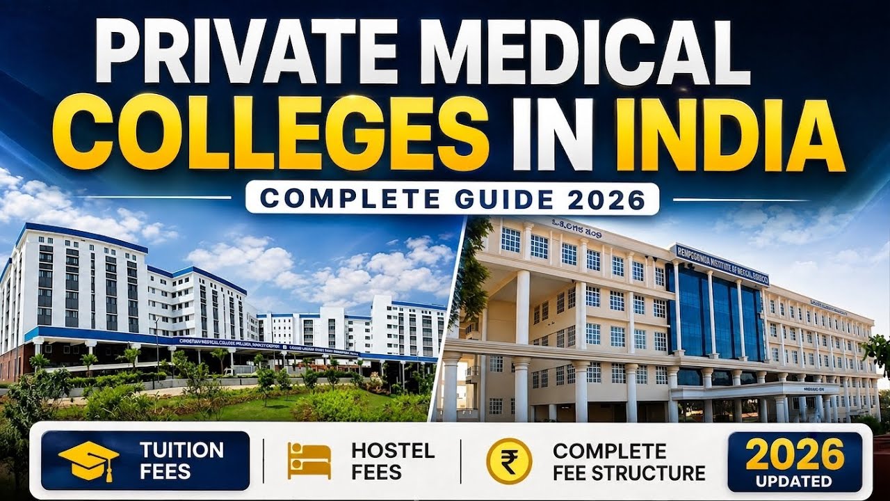 Best Private Medical Colleges in India 2026 🔥 Fees, Cutoffs & Counselling Explained