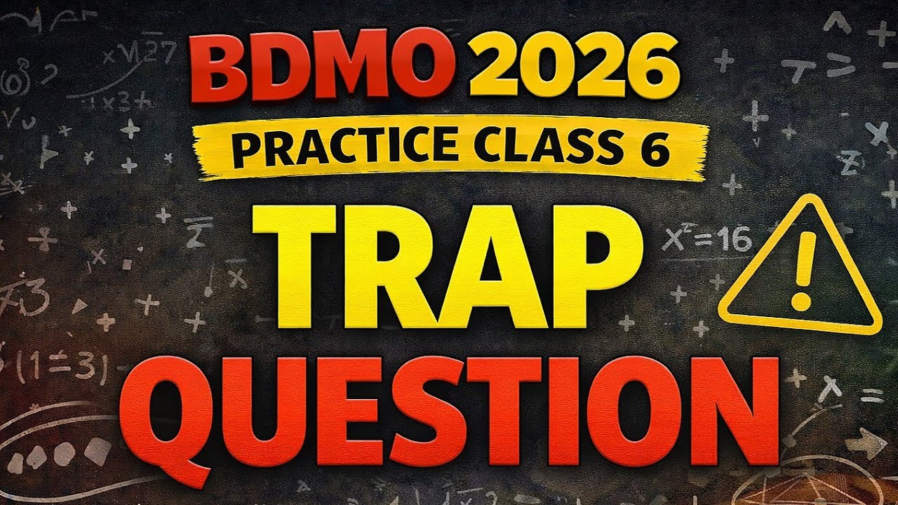 Solve This If You Want Top in BDMO 2026