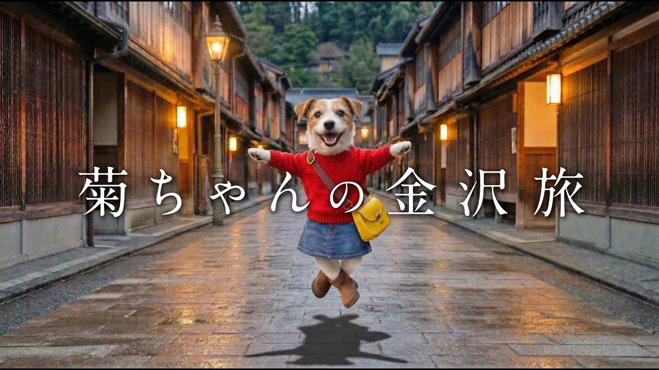 菊ちゃんが巡る金沢｜ひがし茶屋街・兼六園・近江町市場…名所を歩いてみた｜