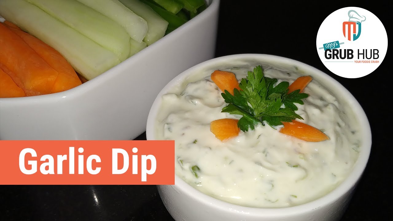 Homemade Garlic Dip Recipe || No Mayo || Healthy Low-fat || Quick and Easy || Yogurt Based Dip