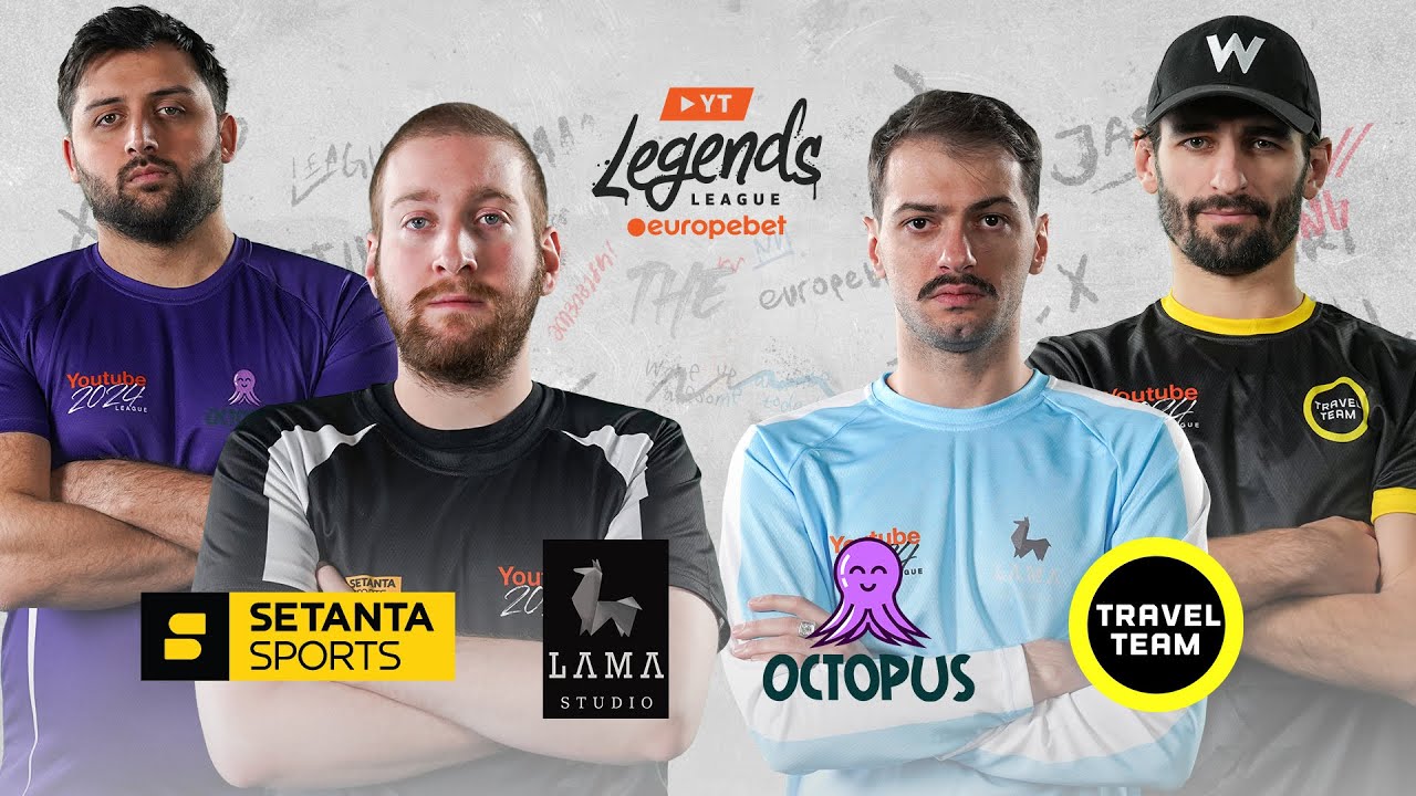 Setanta Sports vs Lama Studio | Octopus vs Travel Team  - Youtube League : ჯგუფური ეტაპი