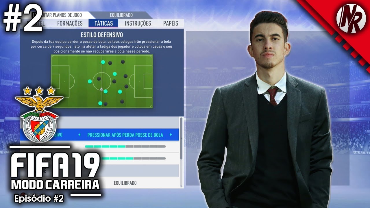 'APLICANDO A NOVA TÁTICA!' | FIFA 19 Modo Carreira (SL Benfica) #02