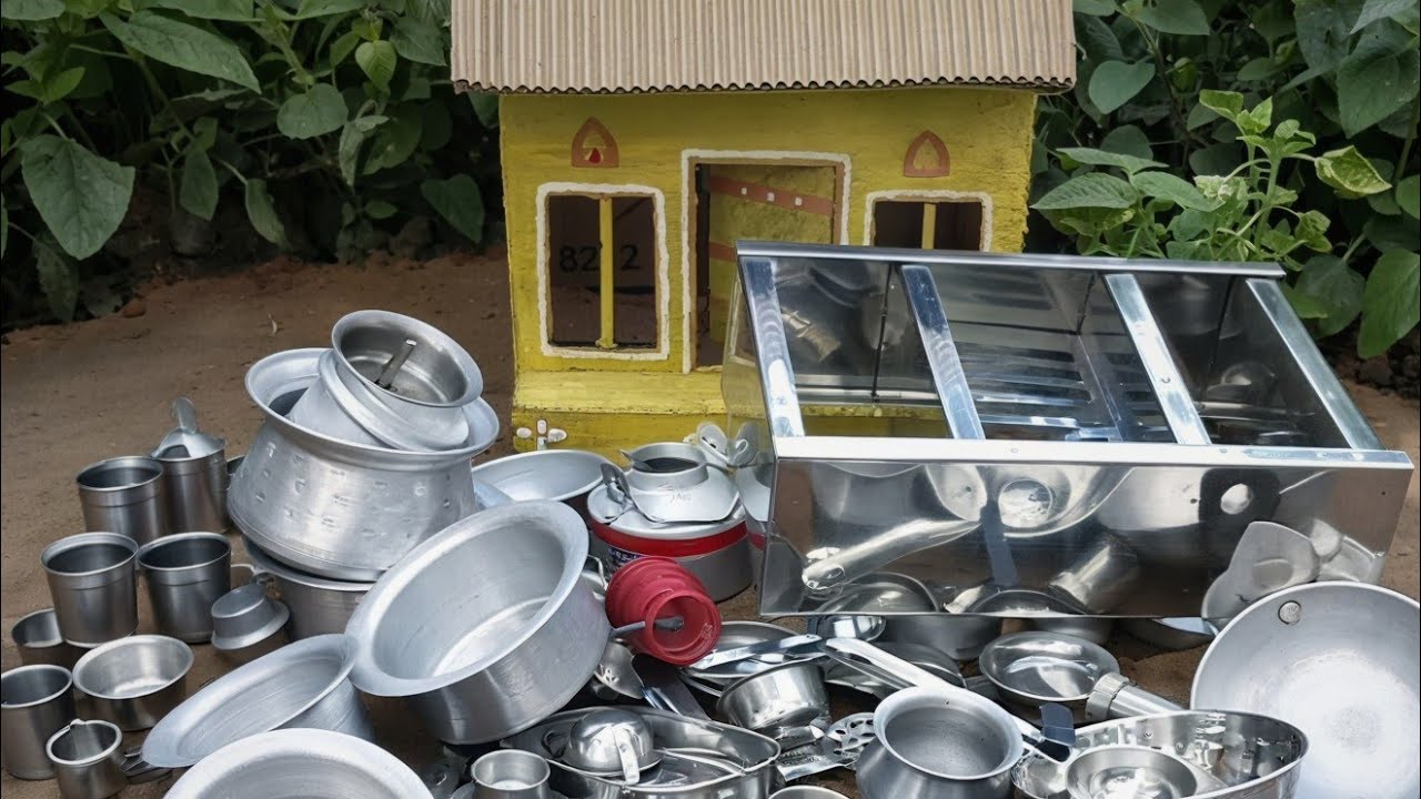 Miniature Steel Kitchen Collection | All Items Unboxing & Review 