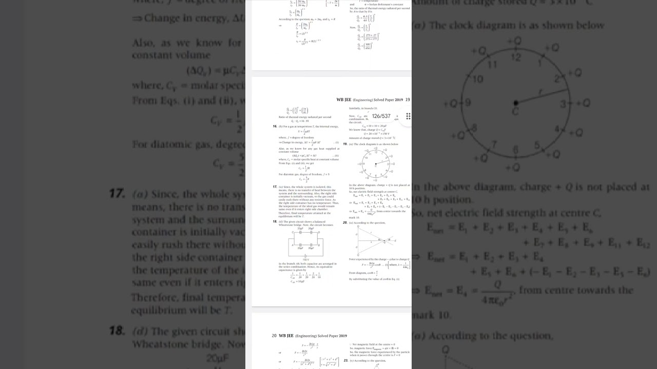 #WBJEE 2019 Solution