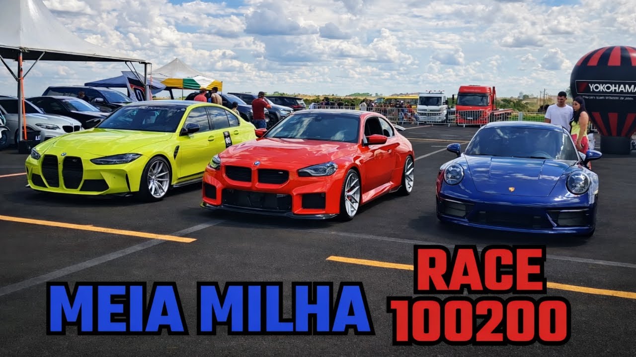 PURO DETALHE: MOSTRANDO DE PERTO AS NAVES PRESENTES NA RACE 100200! (PORSCHE911, 350Z, M2, M3...) 🚗🚀