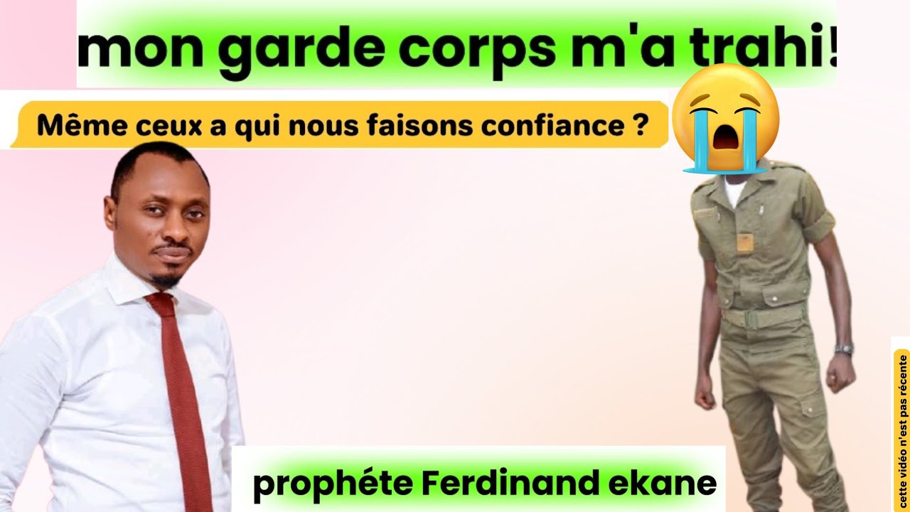🇨🇲 prophète Ferdinand ekane : son garde de corps l'a trahi(vidéo pas récente)