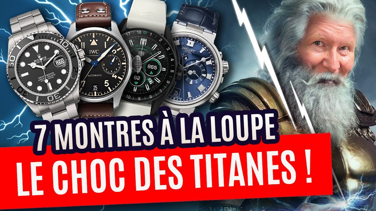 7 montres - indestructibles ? - en titane