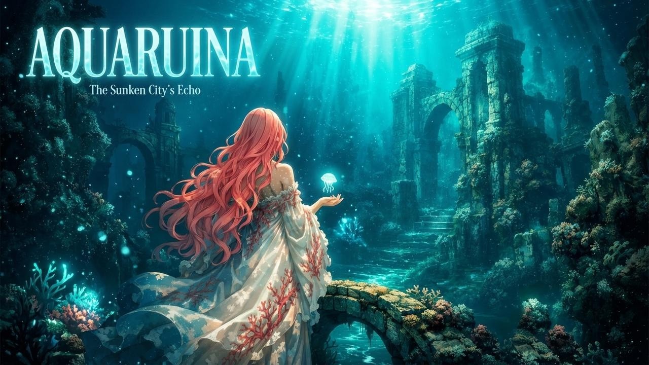 AQUARUINA | The Sunken City’s Echo | Deep Sea Underwater Fantasy Ambient for Sleep & Study