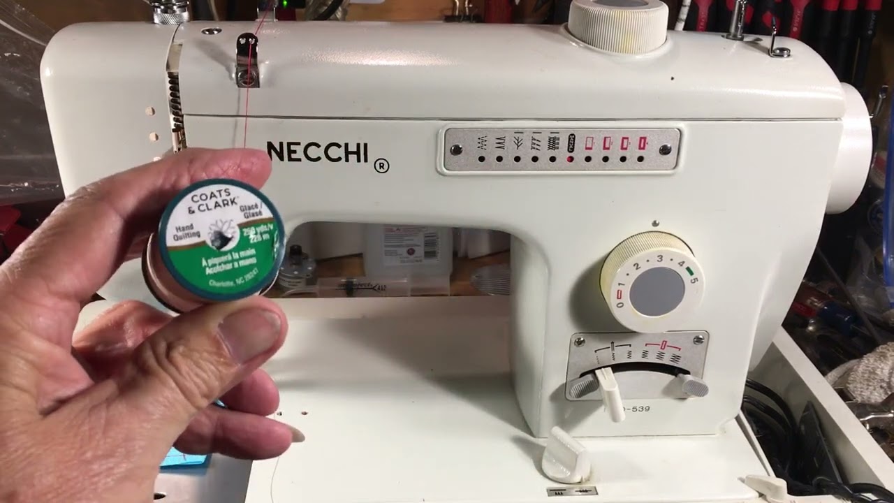 Necchi model 539 steel gear machine. Old school quality and simple to operate. (Video228)