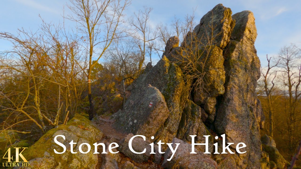 Stone City Walk With Sunrise  | 4K | ASMR | Virtual Walking Tour