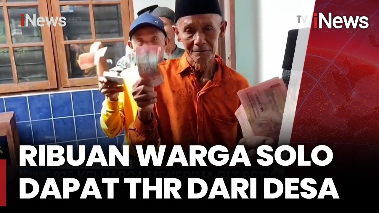 THR Desa Berjo! Warga Terima Rp500 Ribu per KK | iNews Siang (4/3)