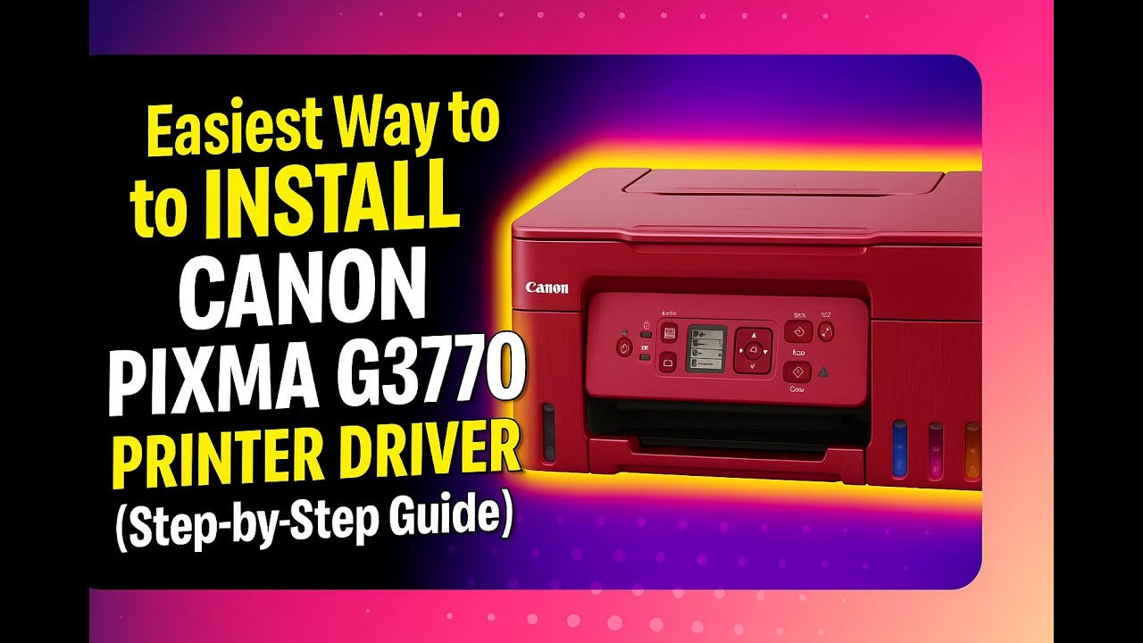 How to Install Canon PIXMA G3770 Printer Driver (Step-by-Step Guide) @BMTechnologyChannel