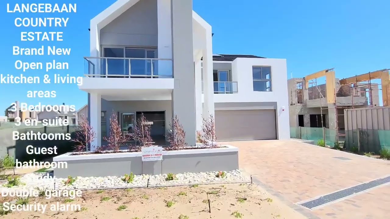 Brand new Double Storey House For Sale in Langebaan Country Estate, Langebaan