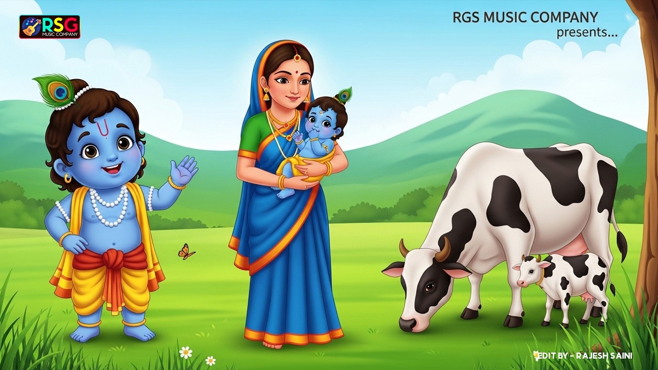 Choti Choti Gaiya, Chote Chote Gwal | छोटी छोटी गैया | #Little Krishna Bhajan - Krishna Bal Leela