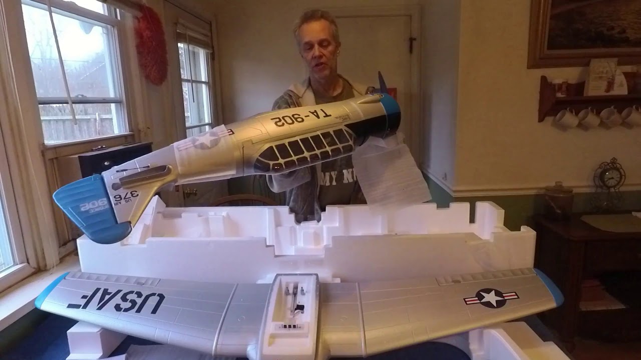 E- Flite AT-6 Texan 1.5m BnF Basic with AS3X + Safe select (Un-Boxing/Speed Build/After Build Review