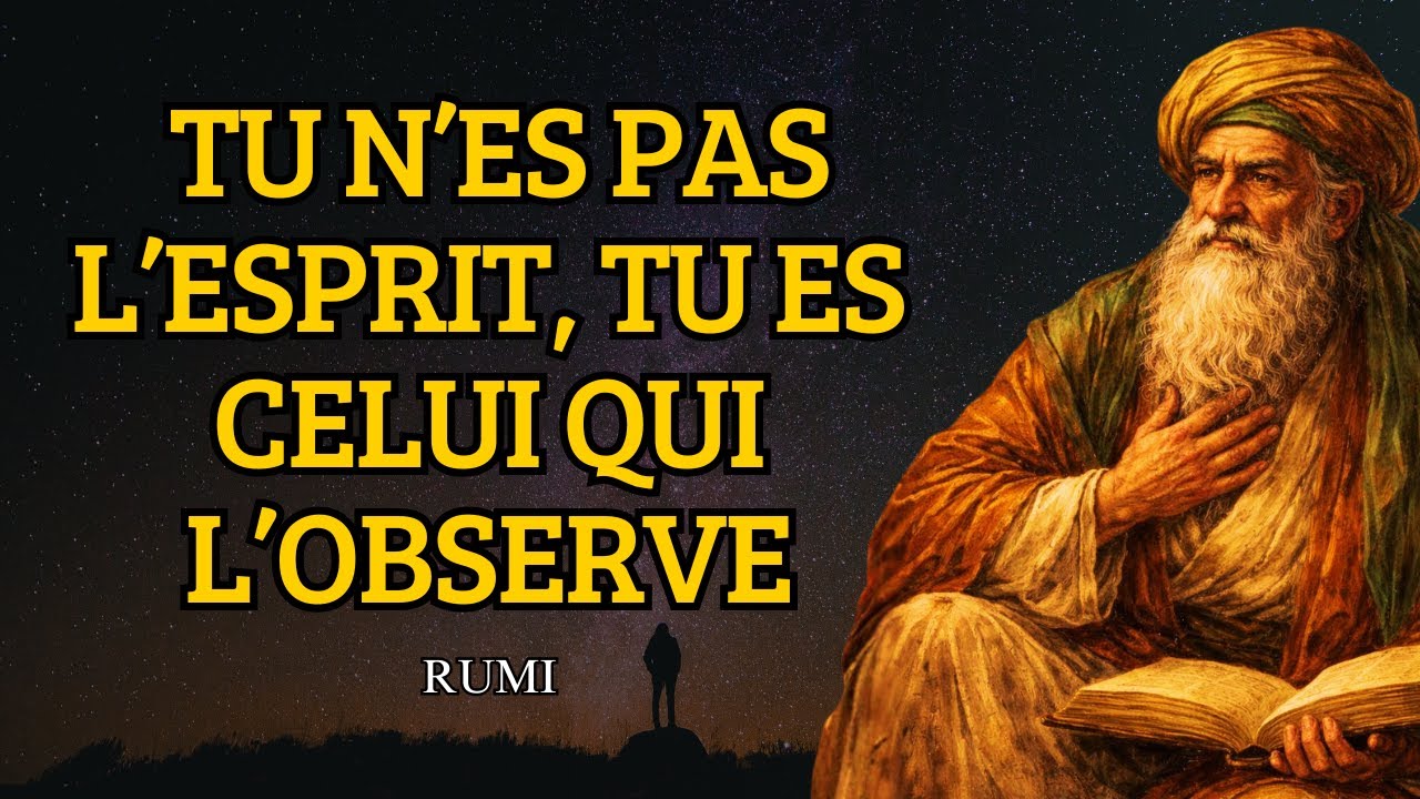 Tu N’as Jamais Été la VOIX dans Ta Tête, Tu Es Celui Qui l’OBSERVE (Rumi)