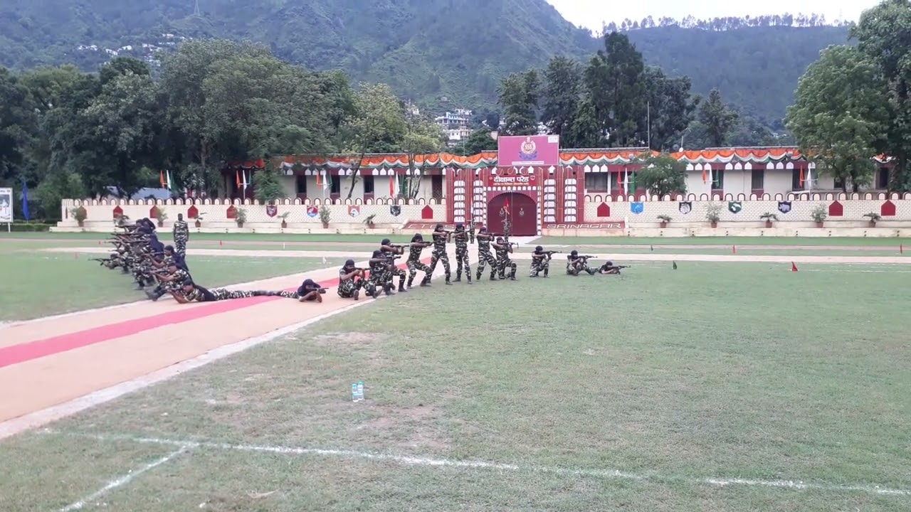 #section formation drill by soldiers