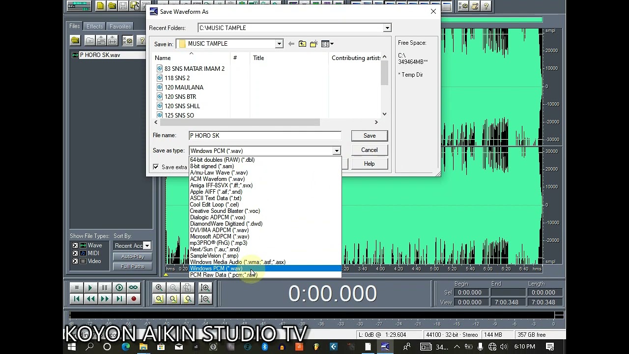 Yadda ake (convert)da #Cool#edit pro# edition# Amsar tambaya
