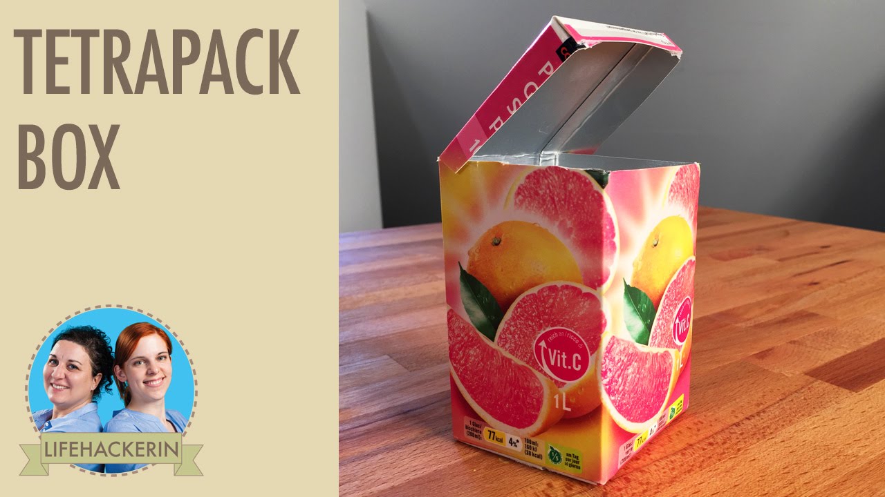 Aufbewahrungsbox aus Getr&auml;nkekarton | Tetrapack DIY