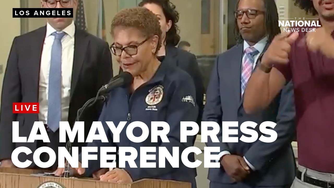 Los Angeles Mayor Karen Bass speaks about ongoing riots