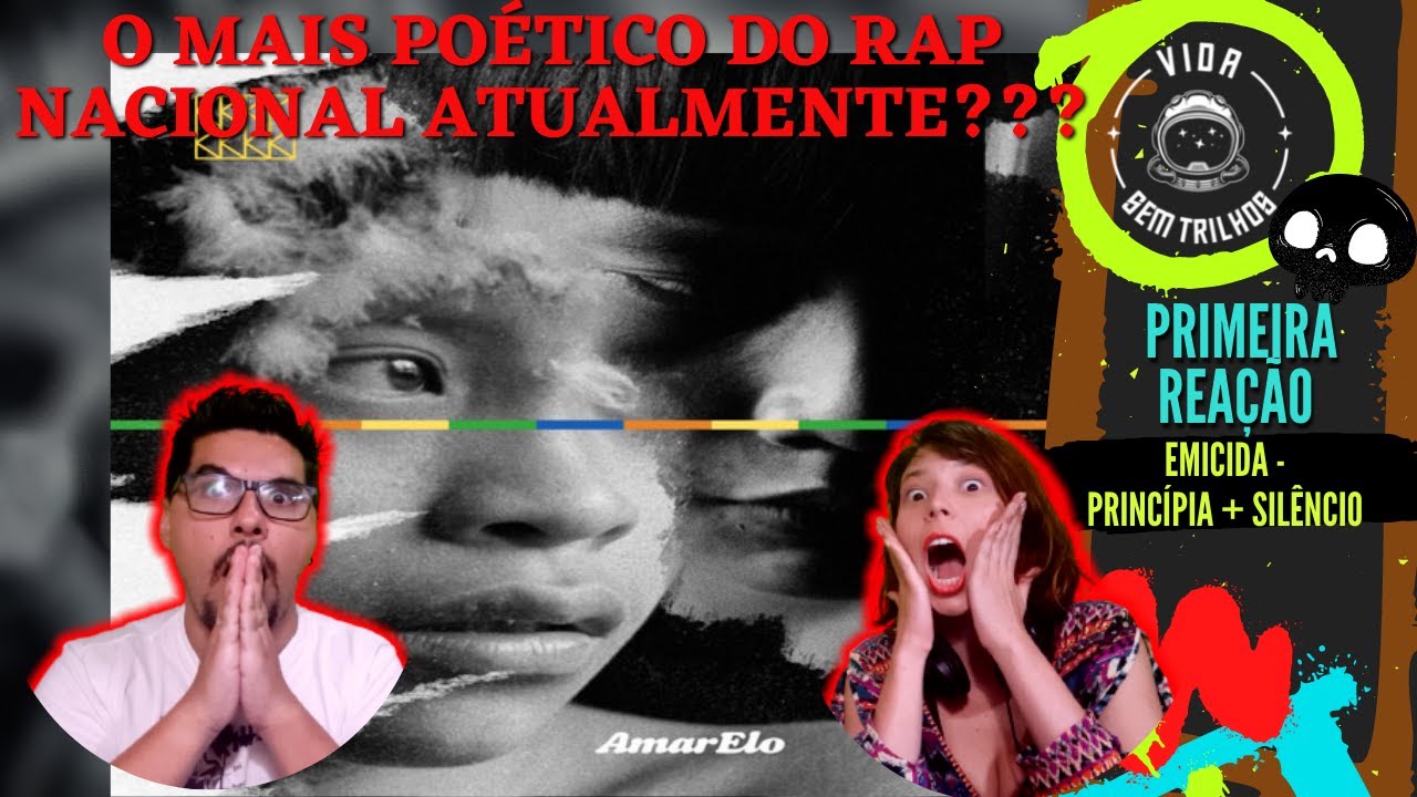 (2 em 1) Roqueiros reagindo a RAP - Emicida| Princípia + Silêncio [PRIMEIRA REAÇÃO VIDA SEM TRILHOS]