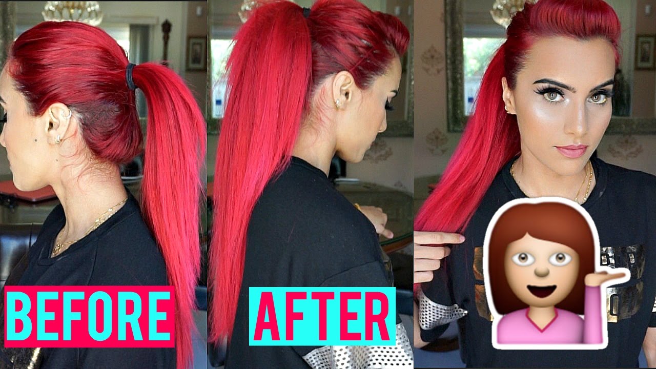 HAIR HACK: longer, voluminous ponytail WITHOUT extensions