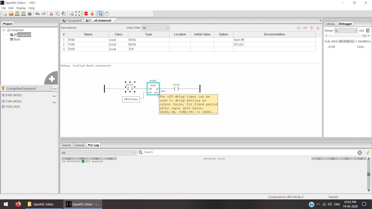 PLC Practical Video Lecture | Timer ON Delay and Timer OFF Delay | Mechatronics