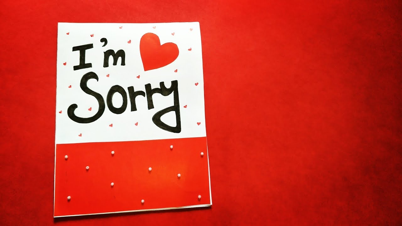 Sorry card ideas || Sorry card tutorial || Apology card || Love card