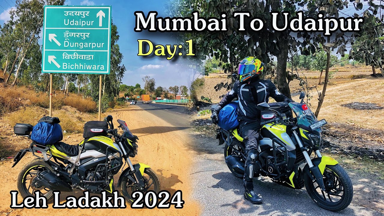 Episode : 1 Mumbai To Ladakh Solo Ride | Udaipur | Leh Ladakh Ride 2024