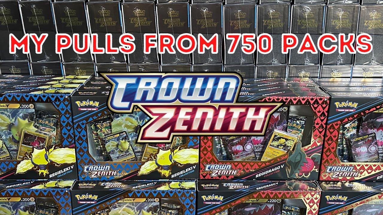 Pokemon Crown Zenith Opening: My Pulls from 750 Booster Packs!