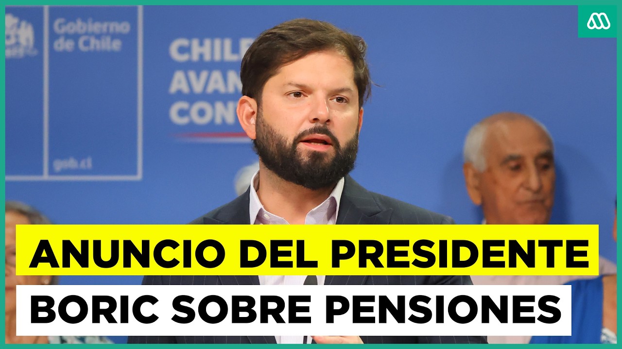 Nuevo anuncio del presidente Boric sobre la reforma de pensiones