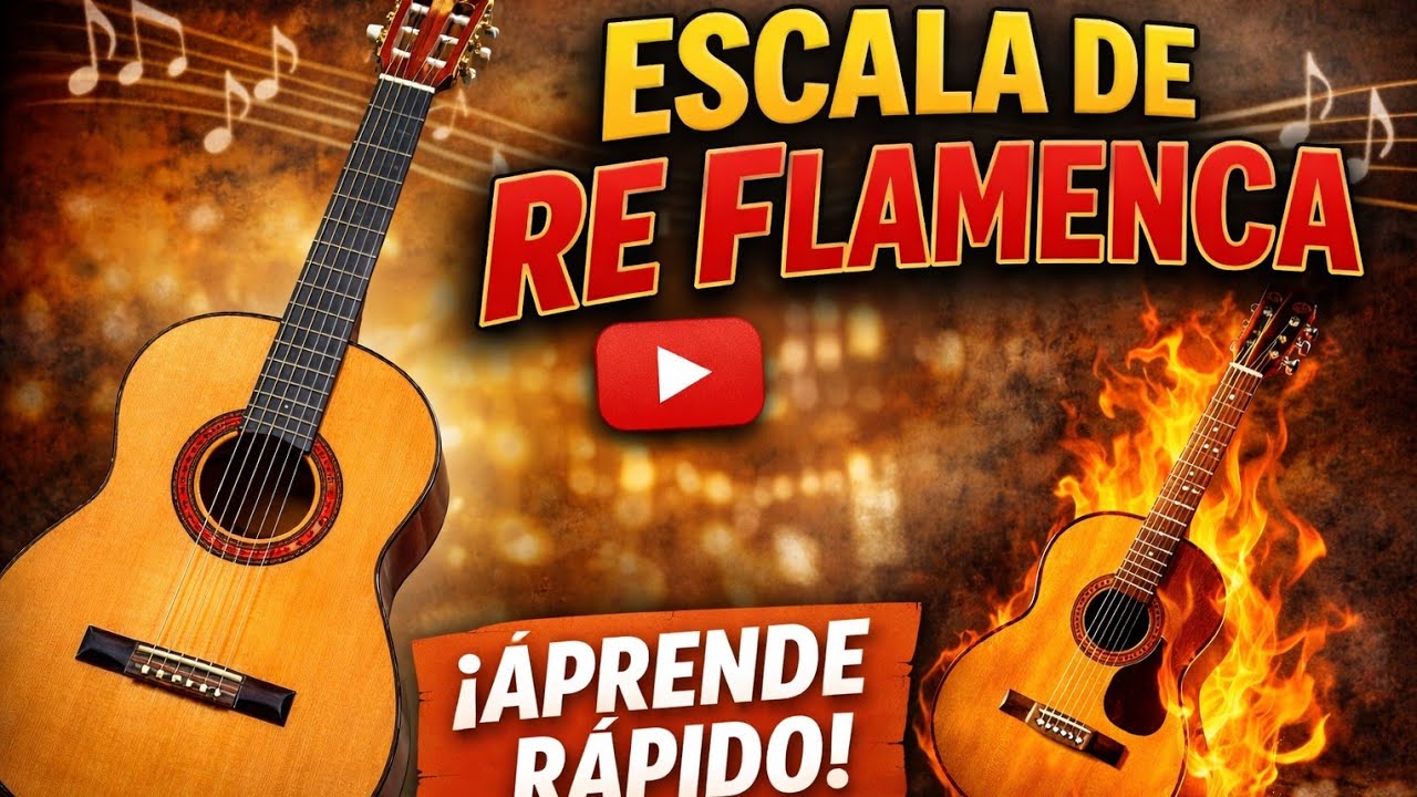 Escala de Re Flamenca en Guitarra Tutorial Fácil Paso a Paso