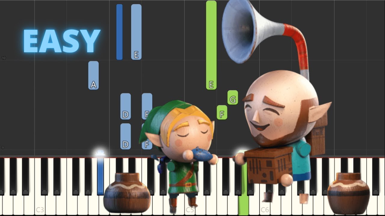 Song of Storms - Zelda Ocarina of Time - EASY Piano Tutorial