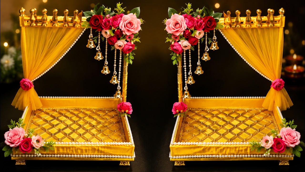 Multi purpose decorative wedding tray making