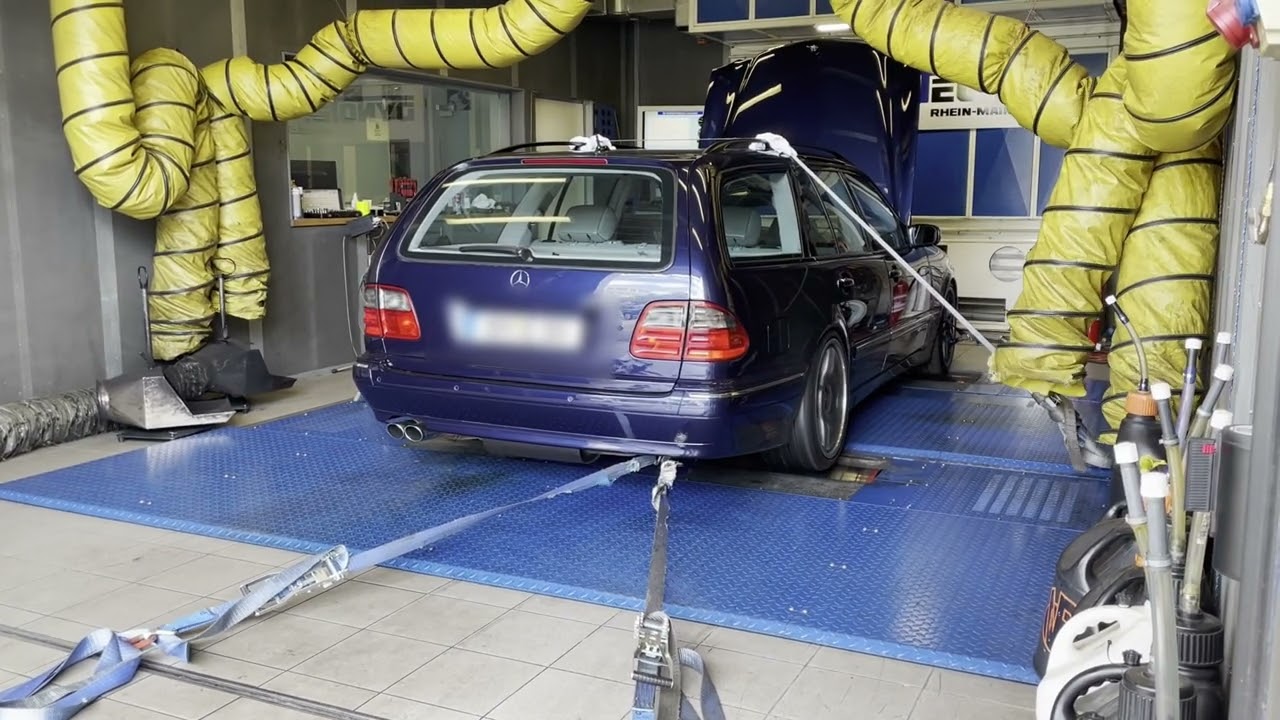 Mercedes W210 S210 E55 Kompressor with 610hp and MCT Transmission 100-200, Dynorun and Dynochart.
