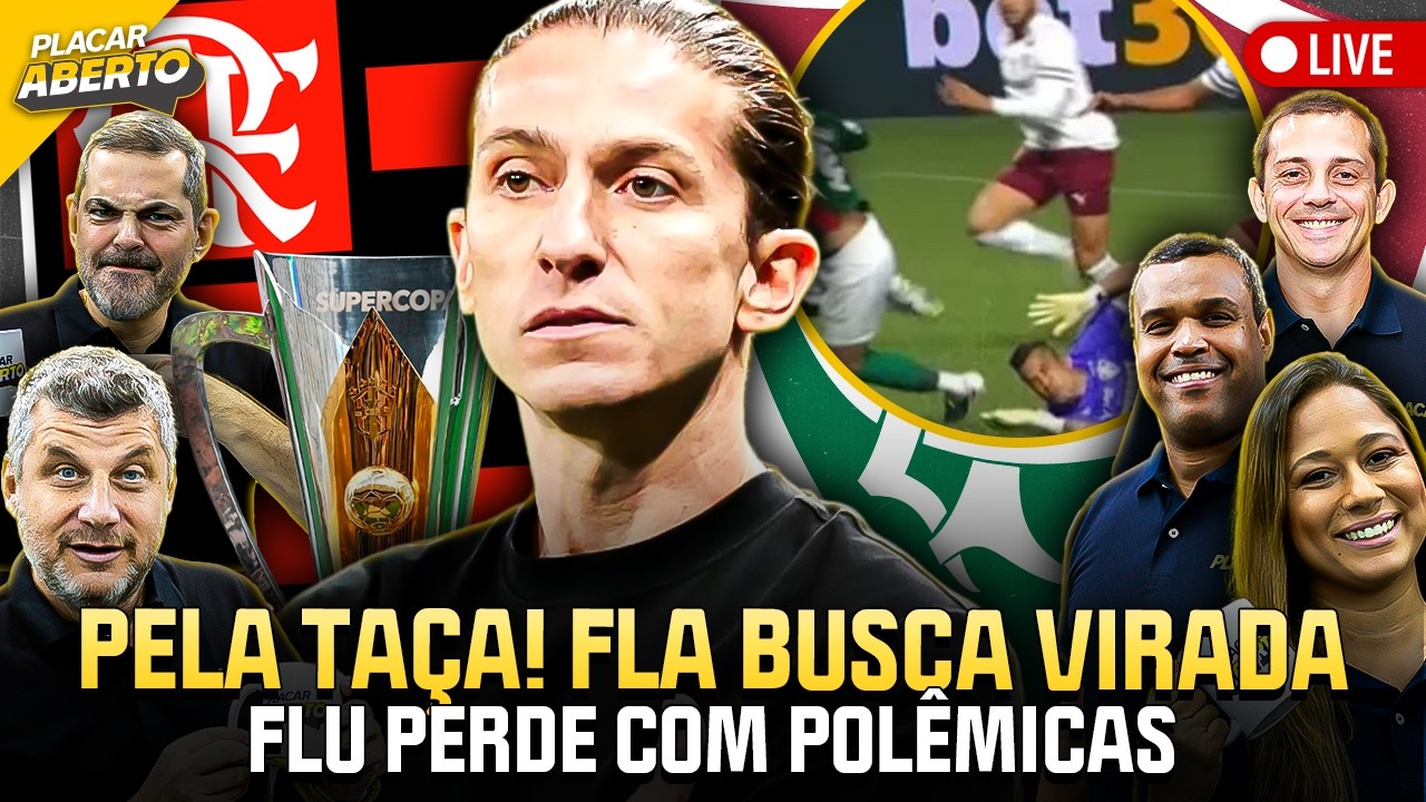 FLAMENGO VAI BRIGAR PELA TAÇA! PALMEIRAS X FLUMINENSE COM POLÊMICAS E MAIS | Placar Aberto | 26/02