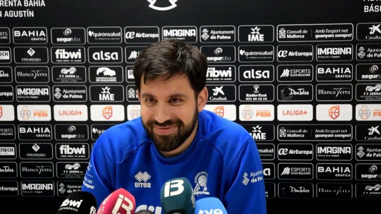 Rueda de prensa de Pablo Cano entrenador del Fibwi Mallorca Básquet Palma