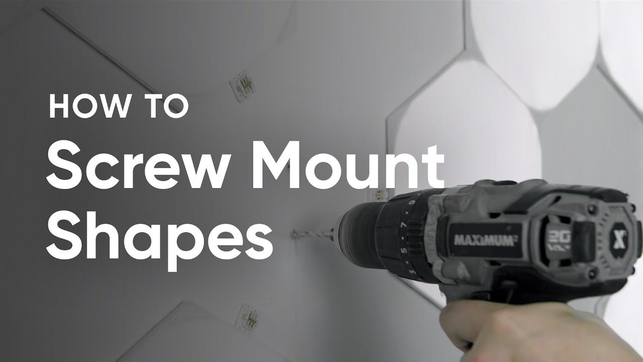 How to Screw Mount Nanoleaf Shapes | Nanoleaf