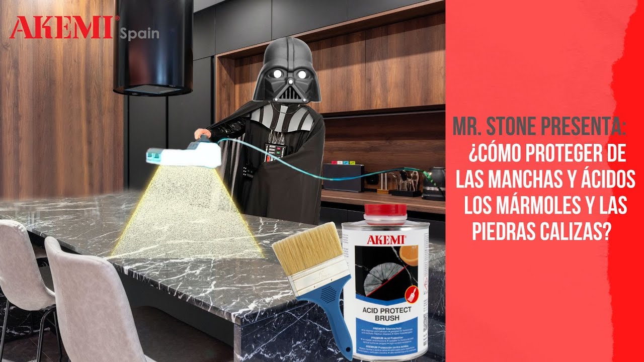 PROTECCIÓN contra MANCHAS y ÁCIDOS en MÁRMOLES y  piedras CALIZAS