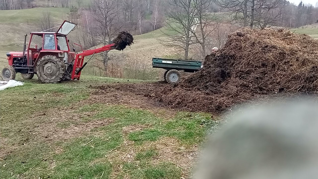 utovar stajnjaka,utovarivac rucni rad....