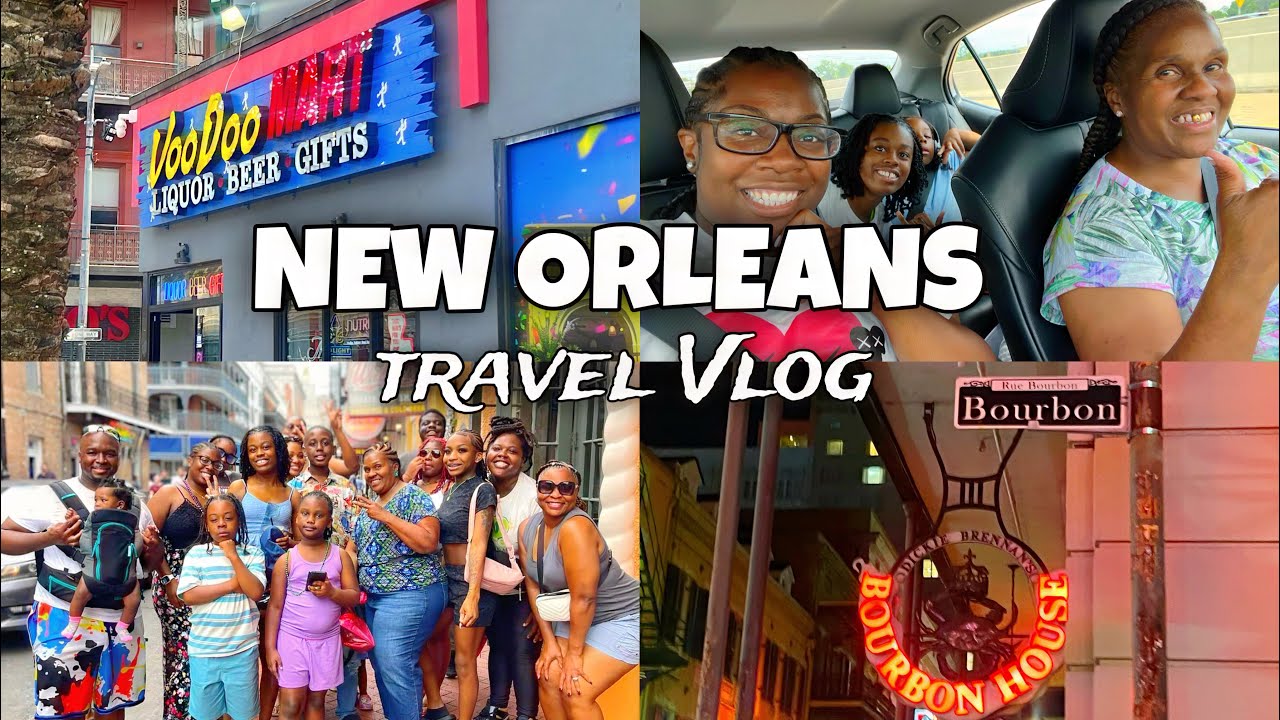 TRAVEL VLOG TO NEW ORLEANS: LIT ON BOURBON STREET | COUSINS TRIP | GOOD EATS